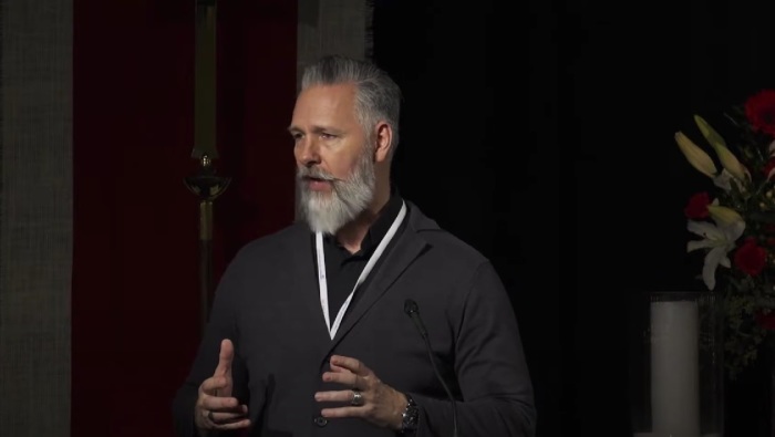 Todd Atkinson, former bishop of the Via Apostolica Missionary District of the Anglican Church in North America, gives remarks at Winter Conference 2017.