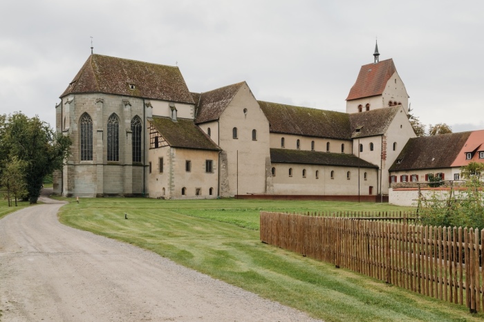 The former Imperial Abbey of Reichenau on Reichenau Island, Germany.