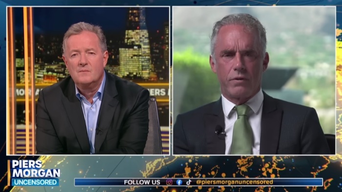 Jordan Peterson speaks with Piers Morgan for an episode of 'Piers Morgan Uncensored' that aired on Sept. 19, 2024.