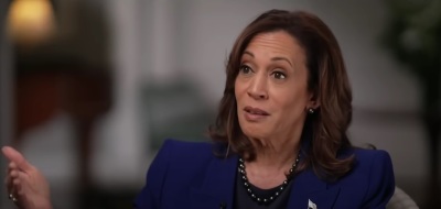 Vice President Kamala Harris speaks with Hallie Jackson of NBC News in an interview broadcasted on Oct. 22, 2024.