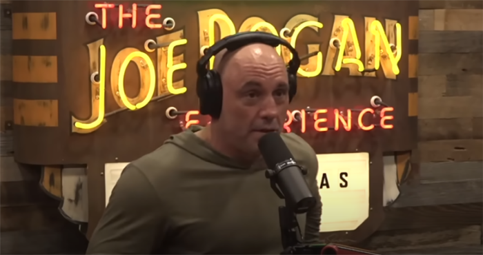 Joe Rogan speaks with 'Triggernometery' podcast hosts and comedians Francis Foster and Konstantin Kisin on July 27, 2022.