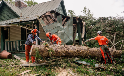 Samaritan's Purse is helping with clean up in Buncombe County, North Carolina, among the areas hit hardest by Hurricane Helene in late September 2024.